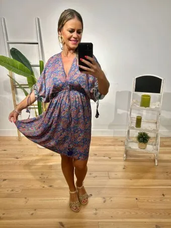 Vestido Seda Cachemires KALILA 12