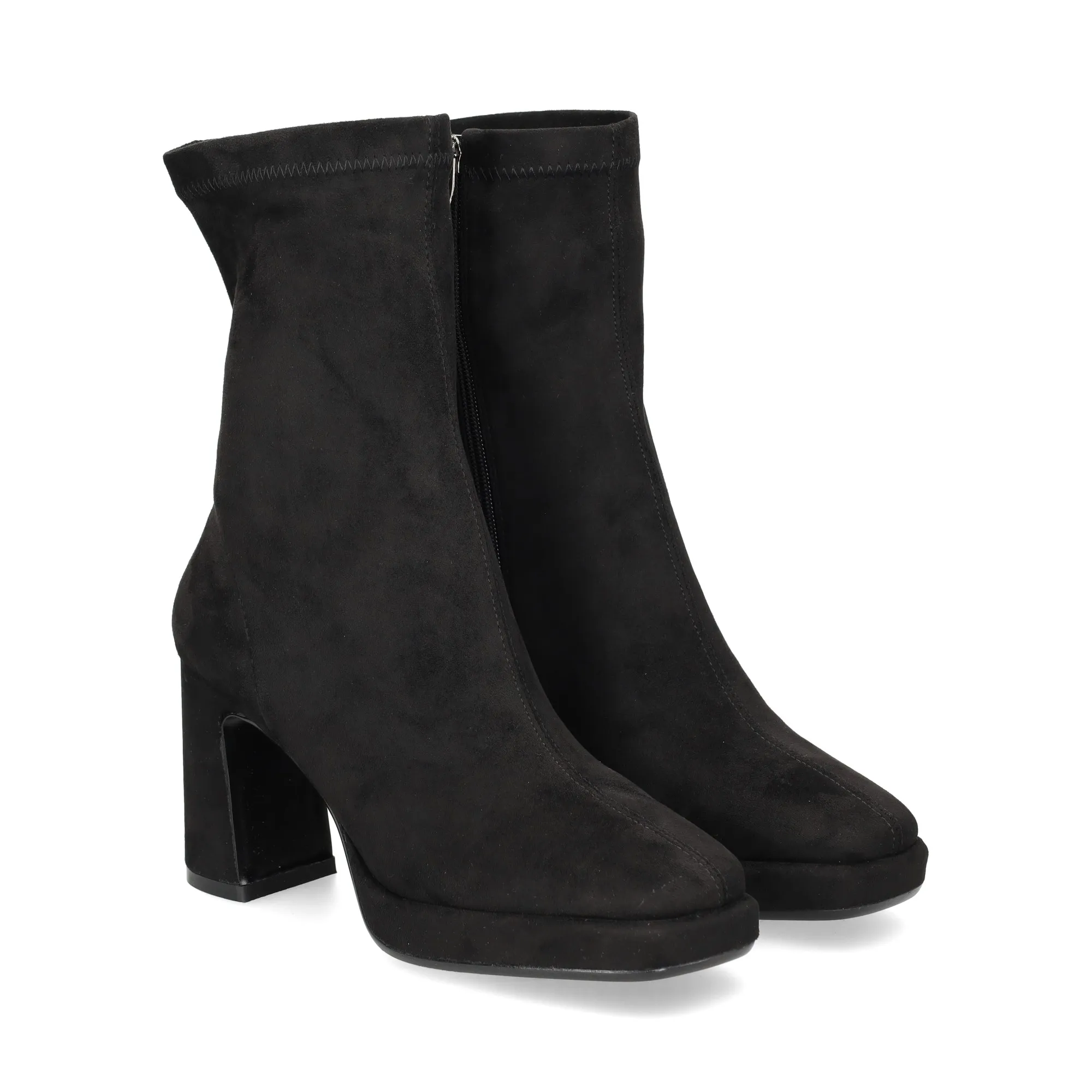 VIBES Botines con tacón de Mujer NEGRO
