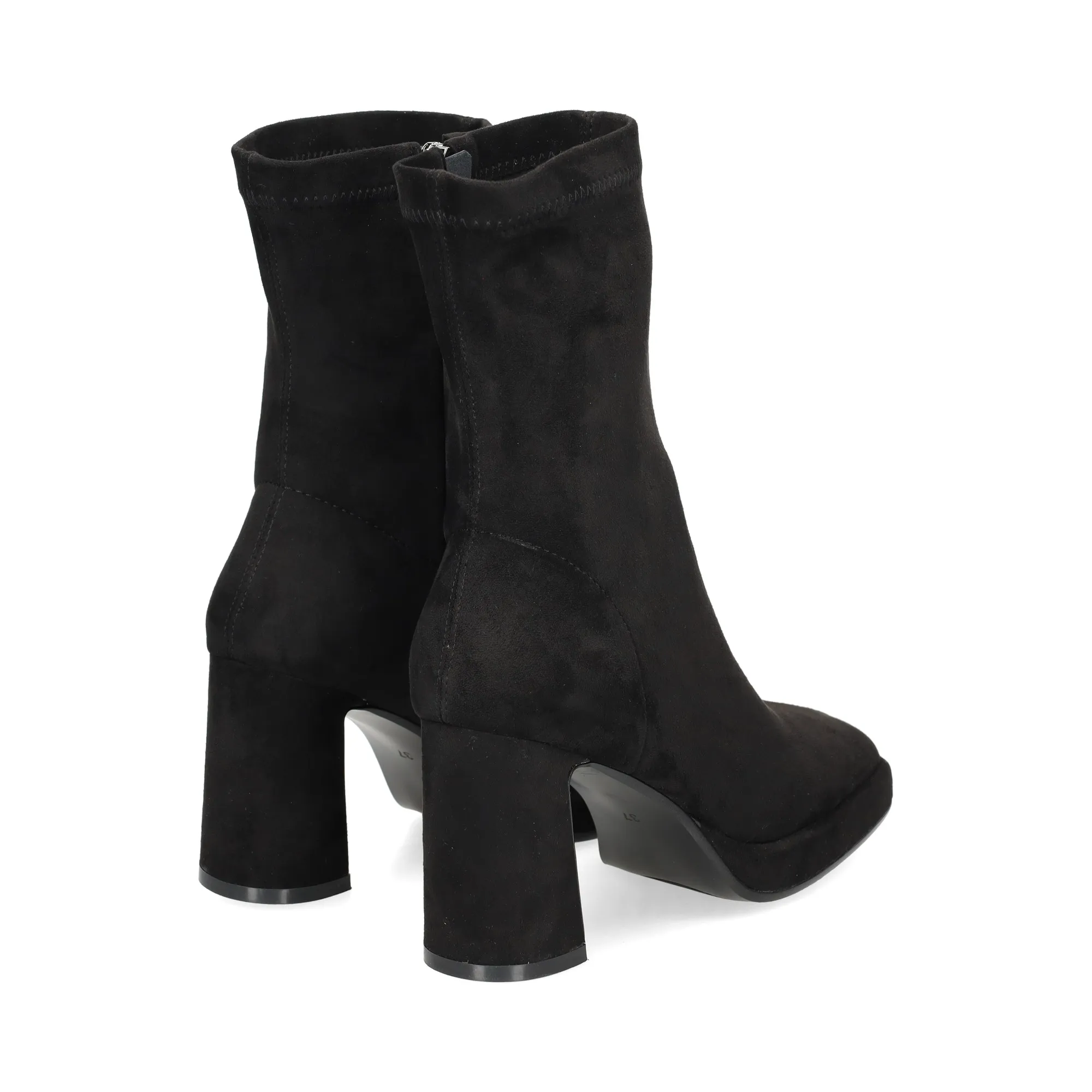 VIBES Botines con tacón de Mujer NEGRO