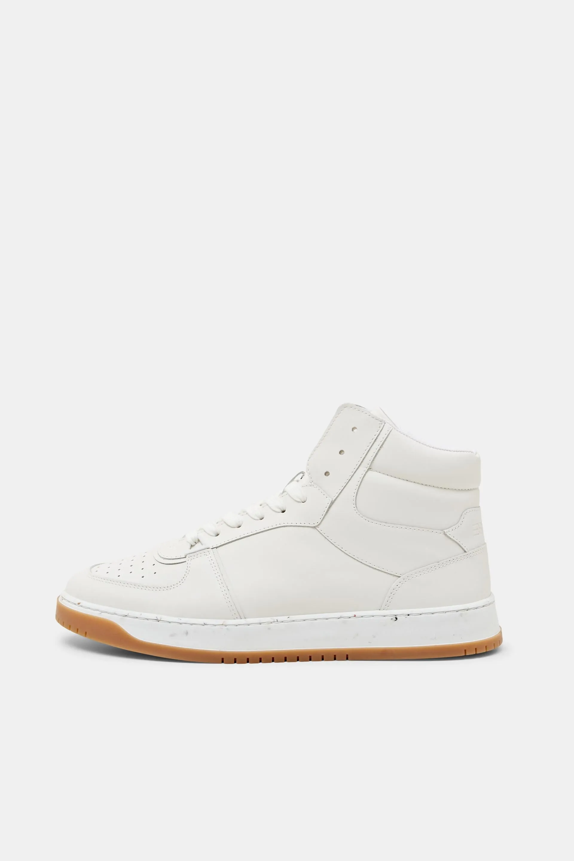 Zapatillas altas de piel