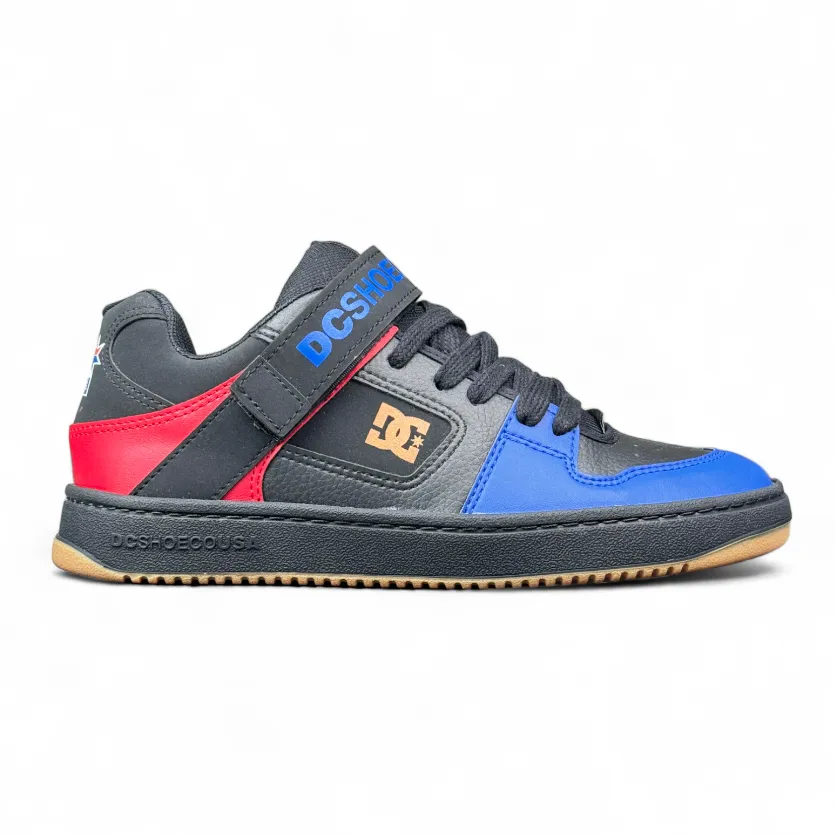 Zapatillas Dc Manteca V Ss Negro Rojo Azul