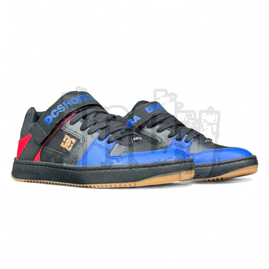 Zapatillas Dc Manteca V Ss Negro Rojo Azul
