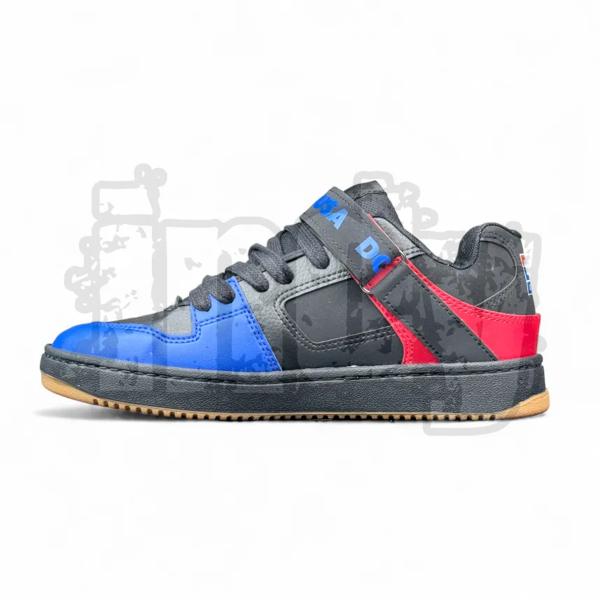 Zapatillas Dc Manteca V Ss Negro Rojo Azul