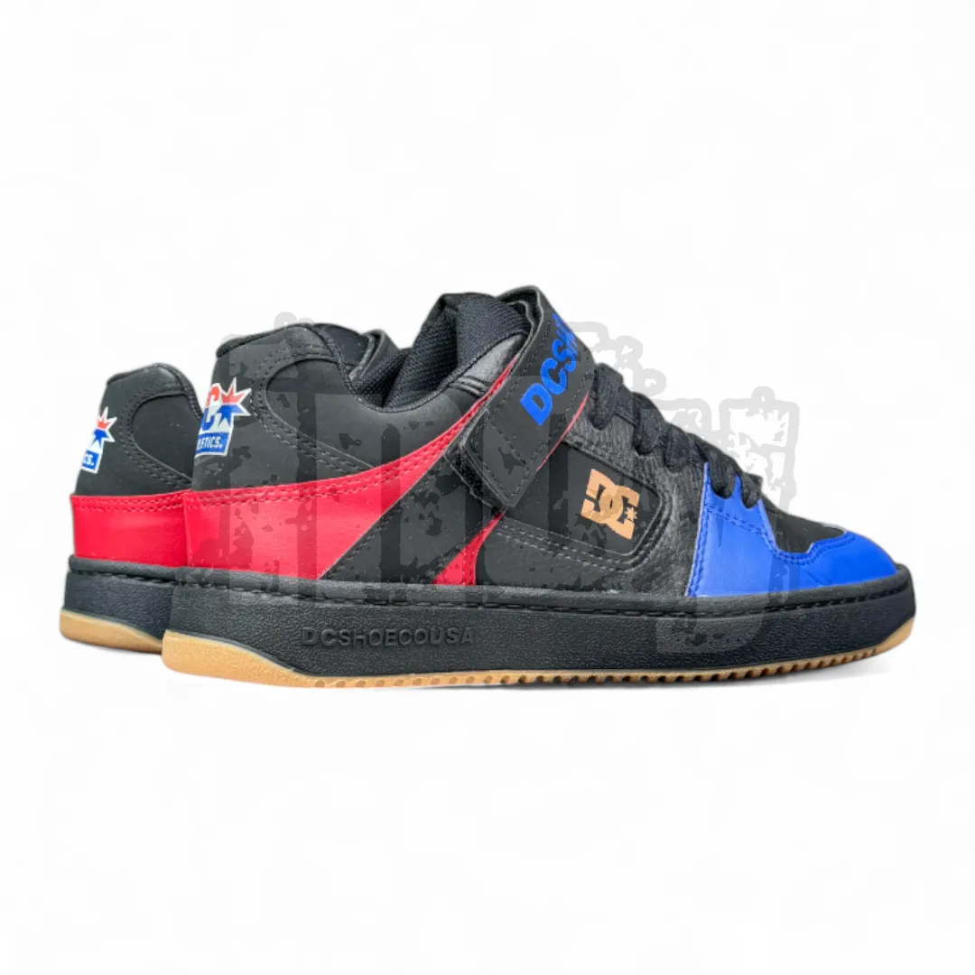 Zapatillas Dc Manteca V Ss Negro Rojo Azul