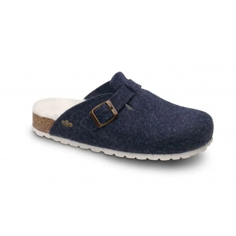 Zapatillas De Casa Feliz Caminar Domus Mujer Marino