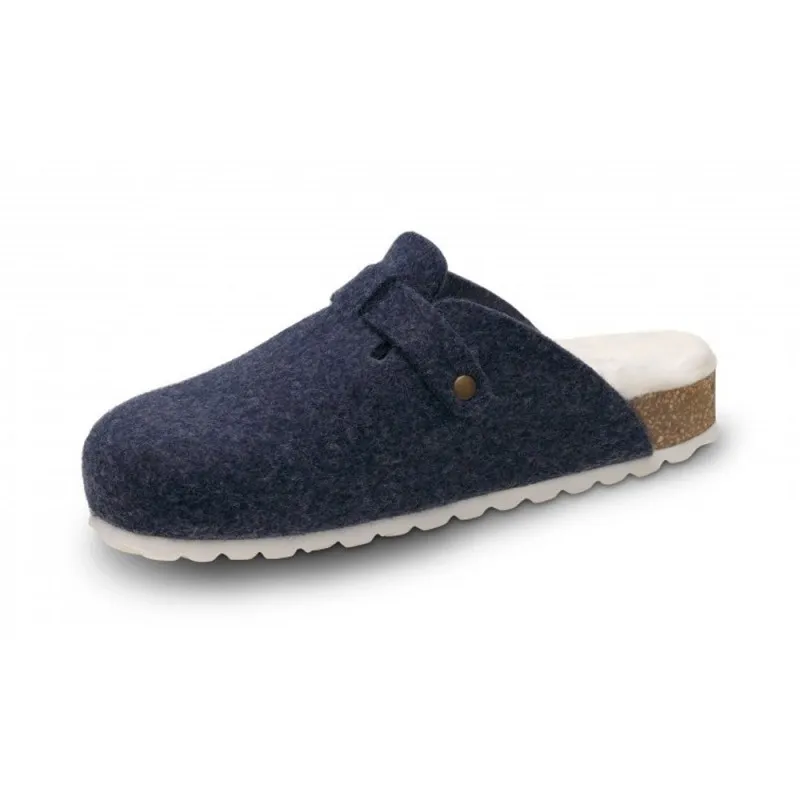 Zapatillas De Casa Feliz Caminar Domus Mujer Marino