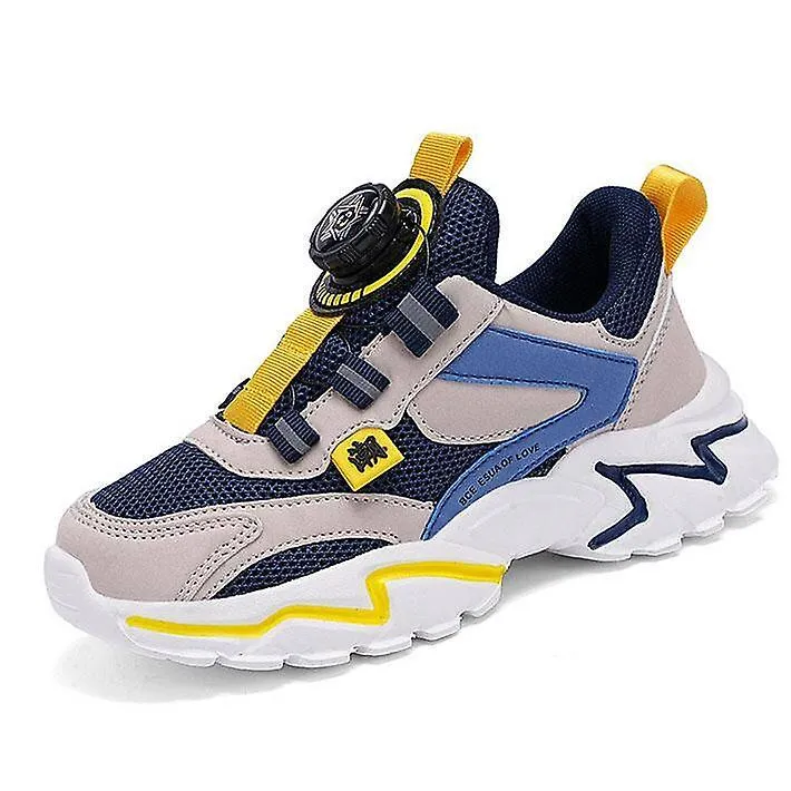 Zapatillas de deporte para niños con hebilla giratoria Zapatillas deportivas ligeras y transpirables para niños Zapatillas cómod