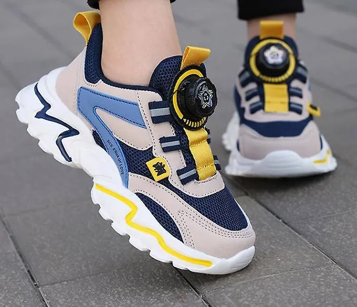 Zapatillas de deporte para niños con hebilla giratoria Zapatillas deportivas ligeras y transpirables para niños Zapatillas cómod
