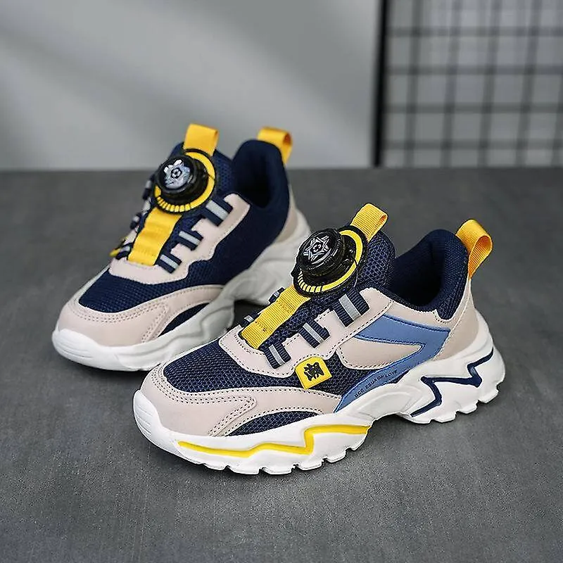 Zapatillas de deporte para niños con hebilla giratoria Zapatillas deportivas ligeras y transpirables para niños Zapatillas cómod