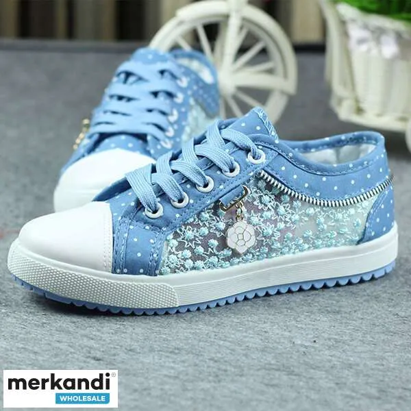 ZAPATILLAS DE MODA DE LONA LETILA PARA MUJER  DETALLES DE ENCAJE CHIC Y DISEñO TRANSPIRABLE