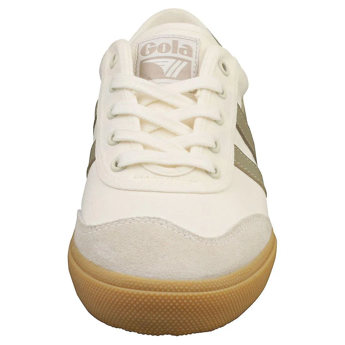Zapatillas de moda para mujer Gola Badminton en blanco gris