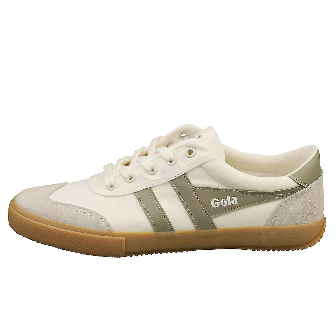 Zapatillas de moda para mujer Gola Badminton en blanco gris