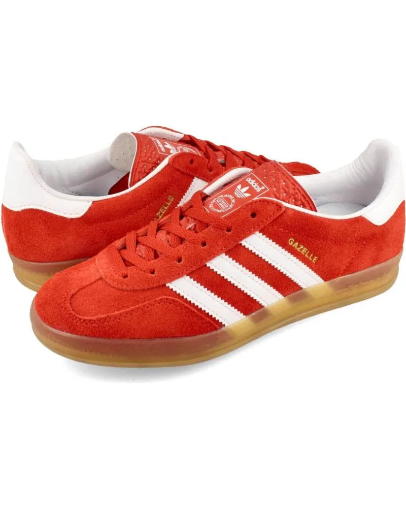 ZAPATILLAS DEPORTE ADIDAS  DE HOMBRE GAZELLE INDOOR HQ8718 BOLD  CLOUD WHITE  GUM  41 1  ORANGE