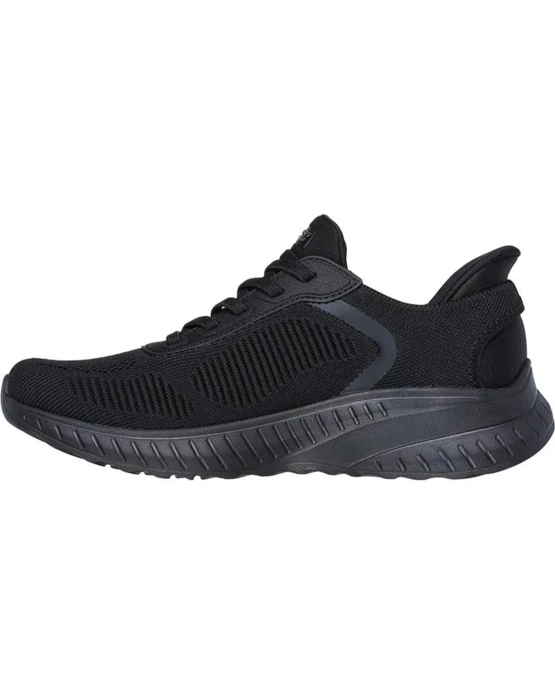 ZAPATILLAS DEPORTE SKECHERS  DE MUJER 117497 SLIPINS BOBS SPORT SQUAD CHAOS  NEGRO