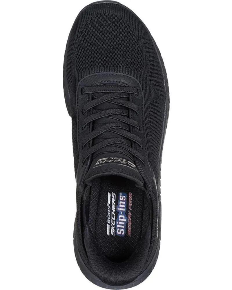 ZAPATILLAS DEPORTE SKECHERS  DE MUJER 117497 SLIPINS BOBS SPORT SQUAD CHAOS  NEGRO