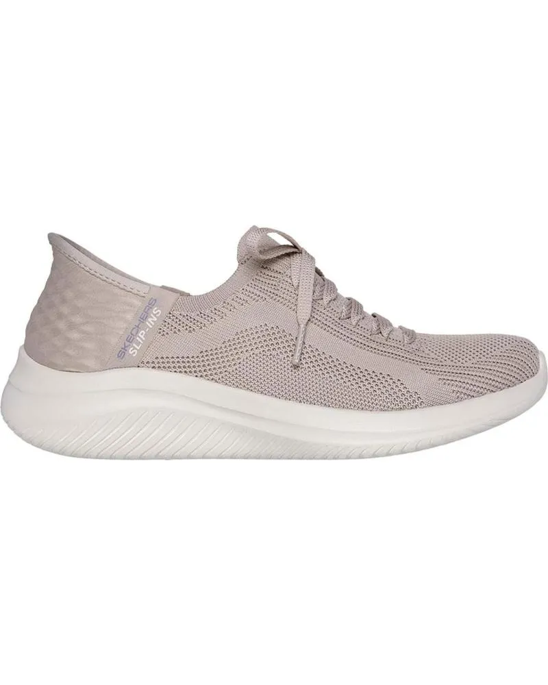 ZAPATILLAS DEPORTE SKECHERS  DE MUJER SLIPINS ULTRA FLEX 3 0  BRILLIANT  TAUPE