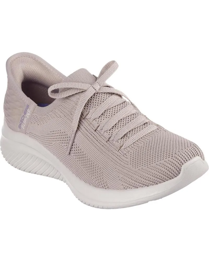 ZAPATILLAS DEPORTE SKECHERS  DE MUJER SLIPINS ULTRA FLEX 3 0  BRILLIANT  TAUPE