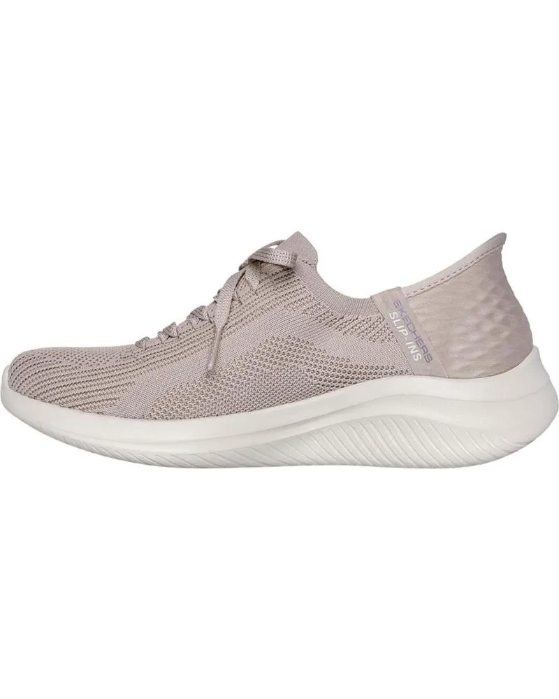 ZAPATILLAS DEPORTE SKECHERS  DE MUJER SLIPINS ULTRA FLEX 3 0  BRILLIANT  TAUPE