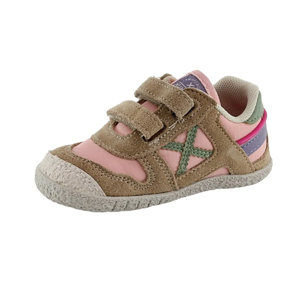 Zapatillas Munich Moda Baby Goal Rosa