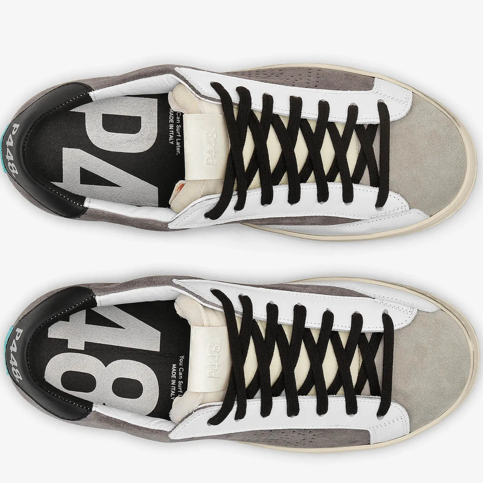 ZAPATILLAS P448 F22JOHN M ANTILOP GRIS / BLANCAS Y NEGRAS