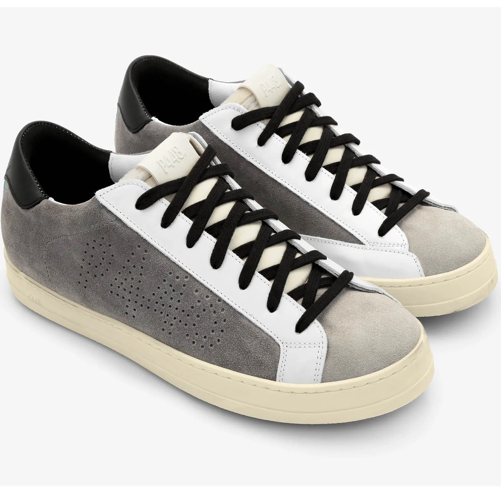 ZAPATILLAS P448 F22JOHN M ANTILOP GRIS / BLANCAS Y NEGRAS