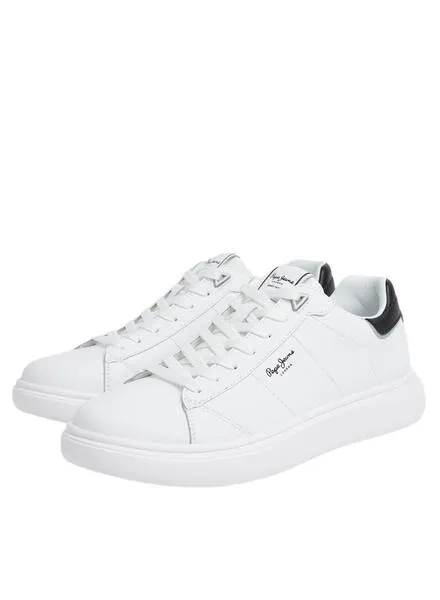 Zapatillas Pepe Jeans Eaton Basic Blanco Para Hombre
