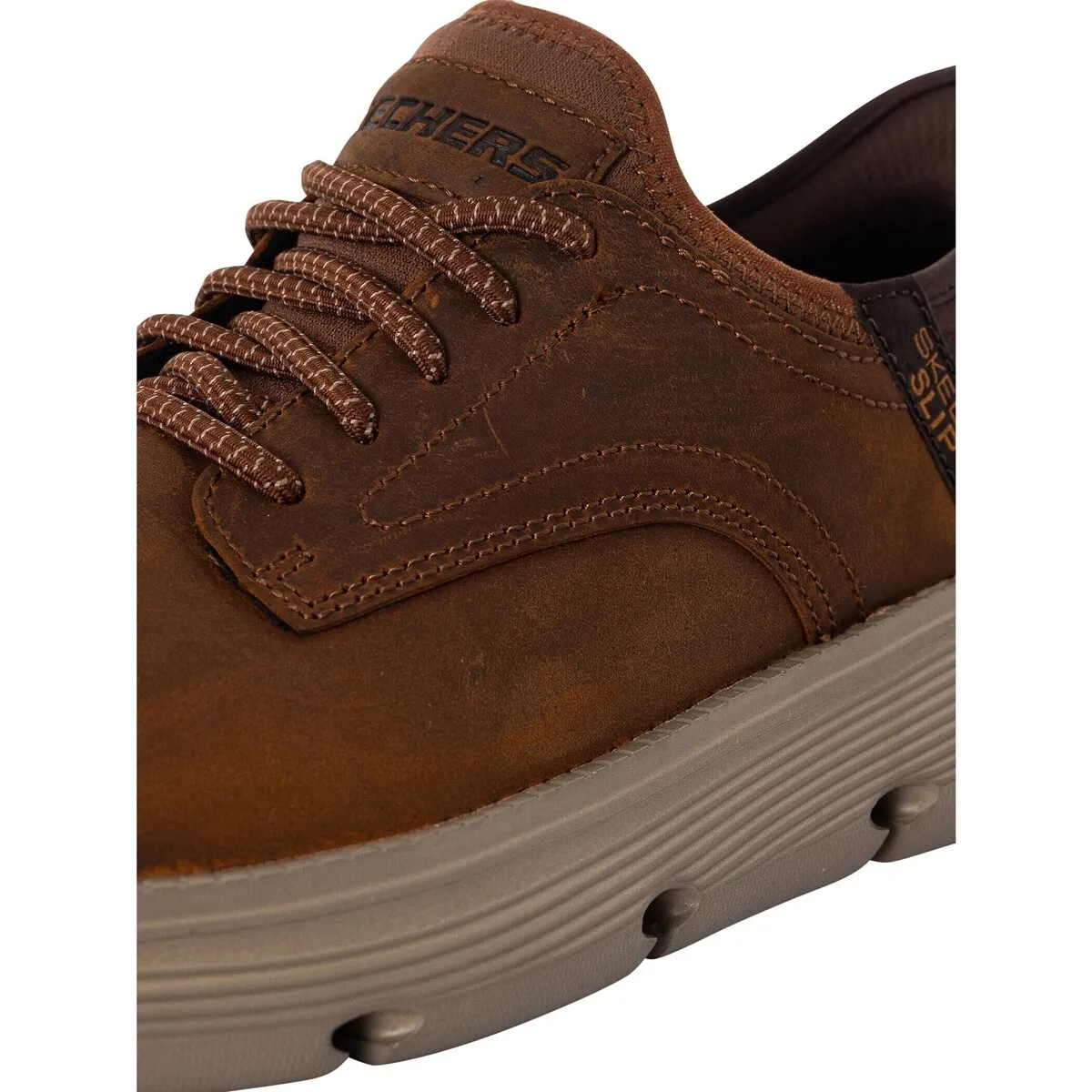 Zapatillas Sin Cordones Garza De Cuero