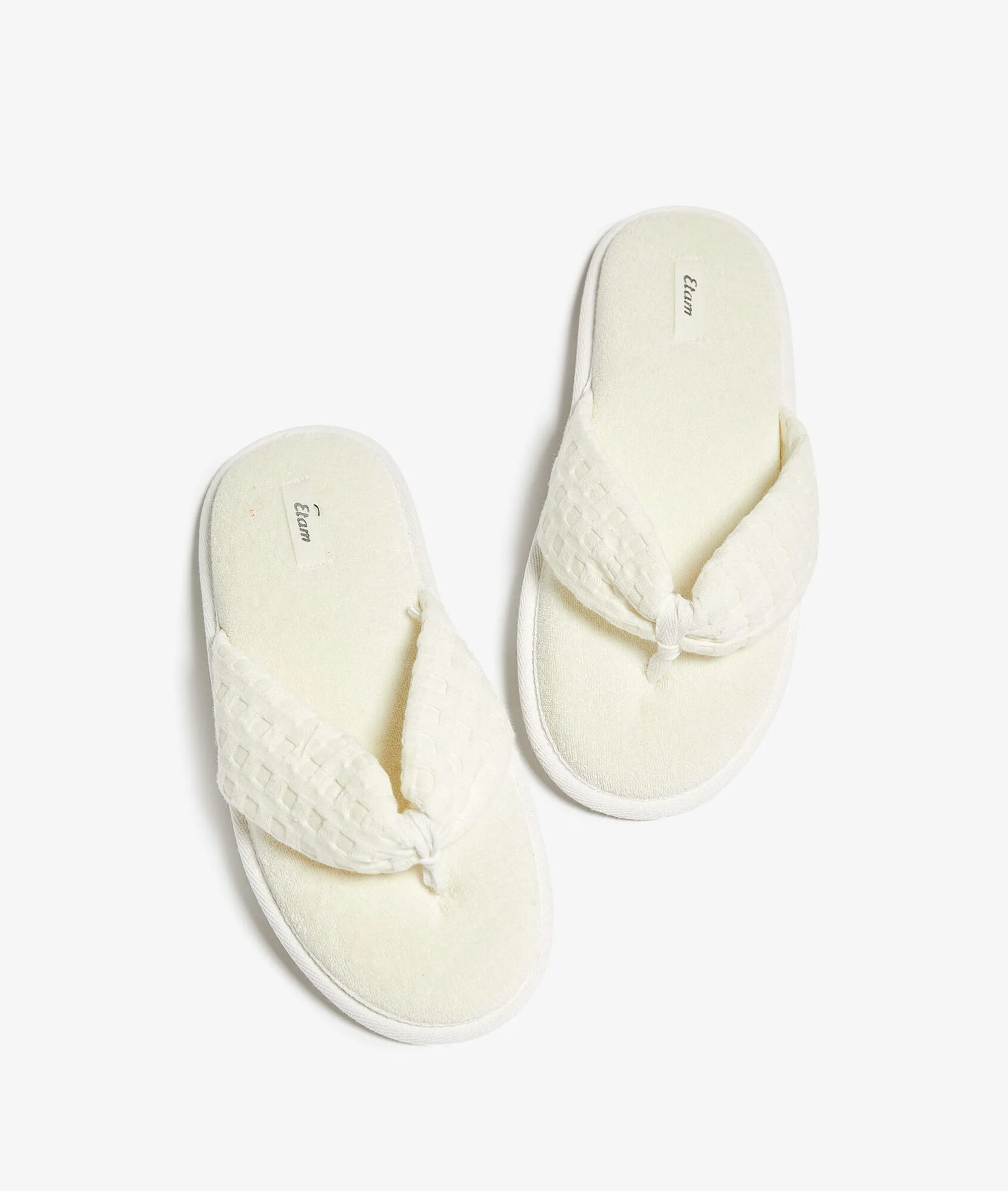 ZAPATILLAS TIP CHANCLAS ACOLCHADAS NINA ECRU  ETAM