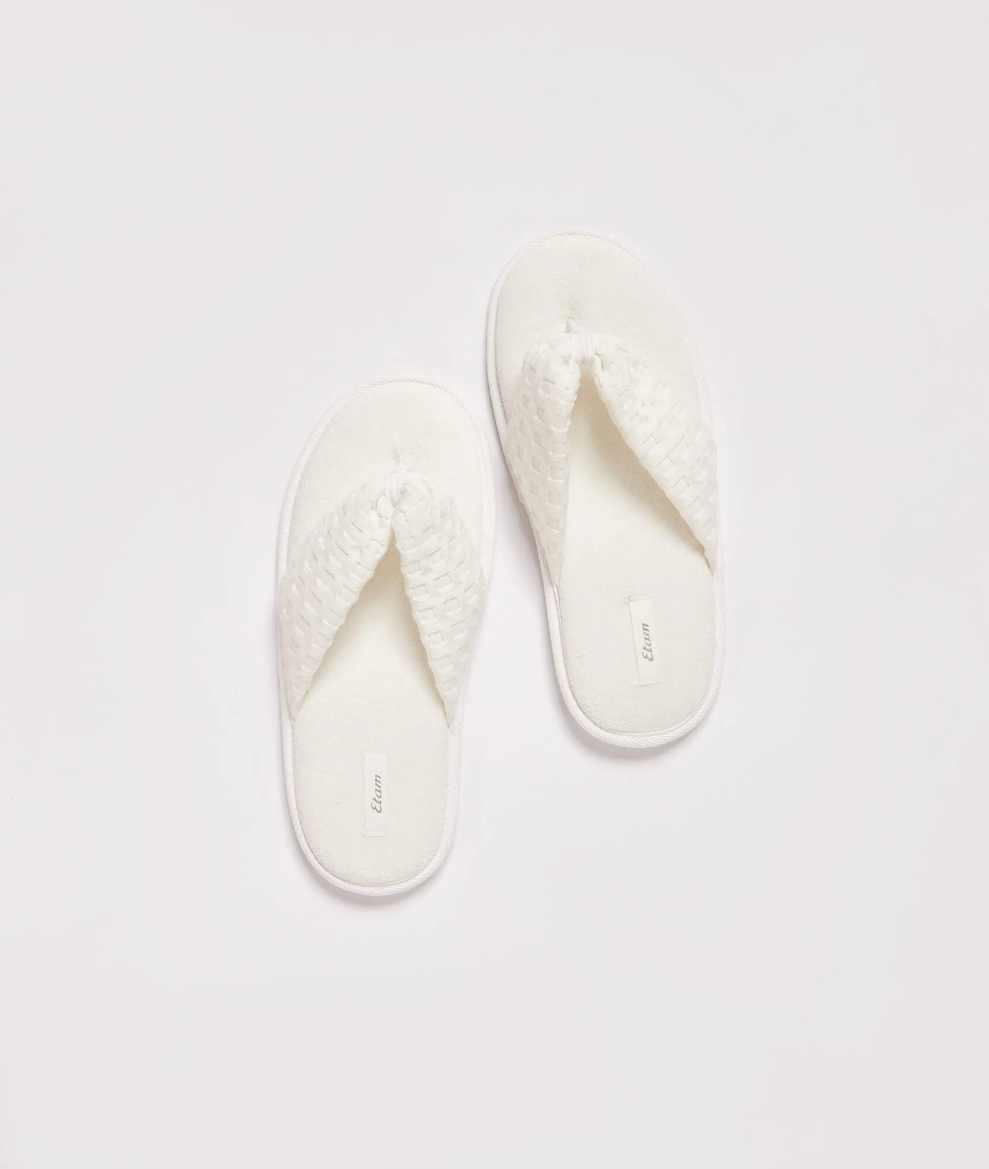 ZAPATILLAS TIP CHANCLAS ACOLCHADAS NINA ECRU  ETAM