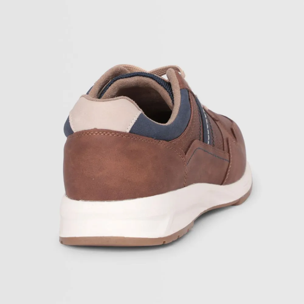 Zapatillas Urbanas Para Hombre Malabar Pu Gaspa Marrón