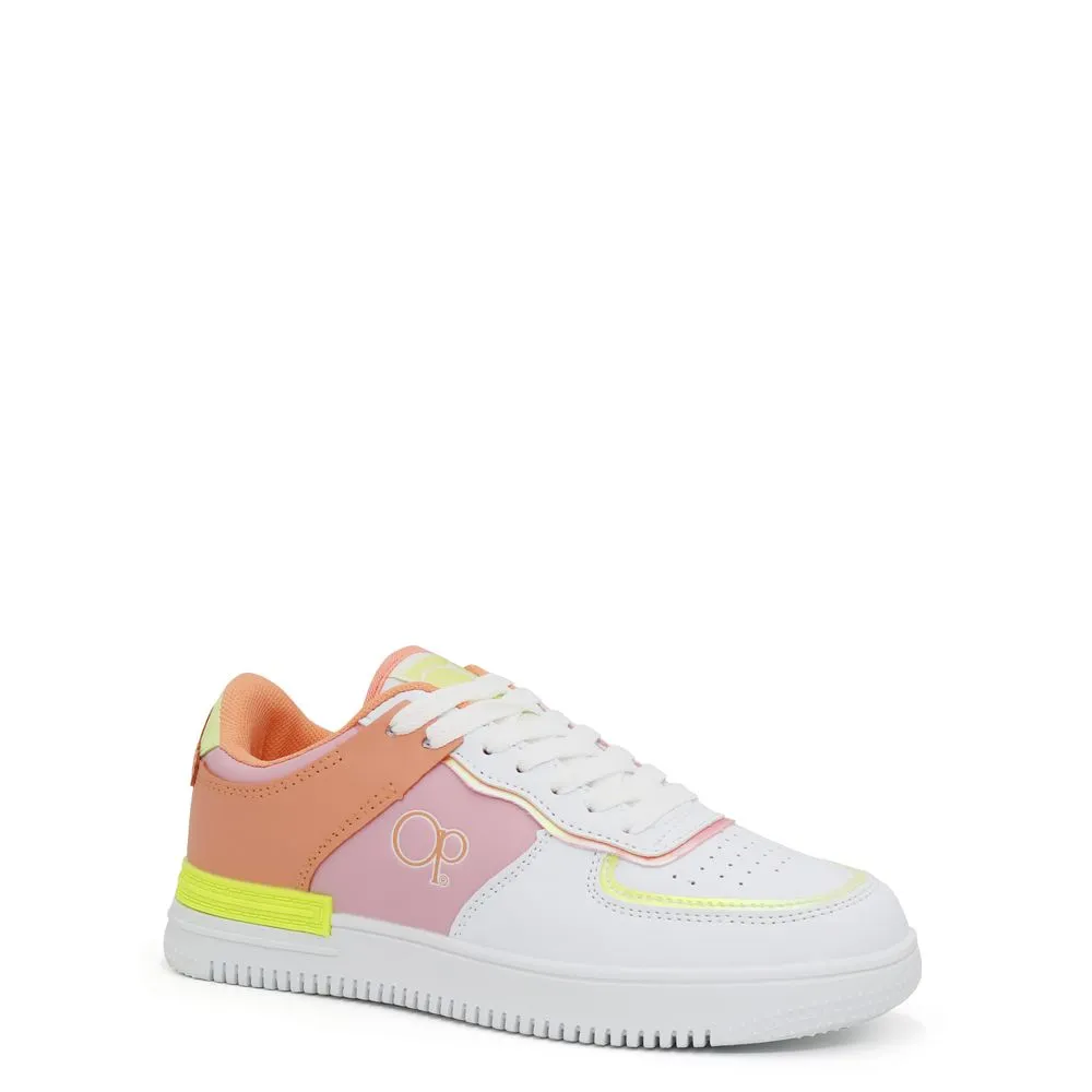 ZAPATILLAS URBANAS PARA MUJER OP BANJARM22 BLANCO ANARANJADO