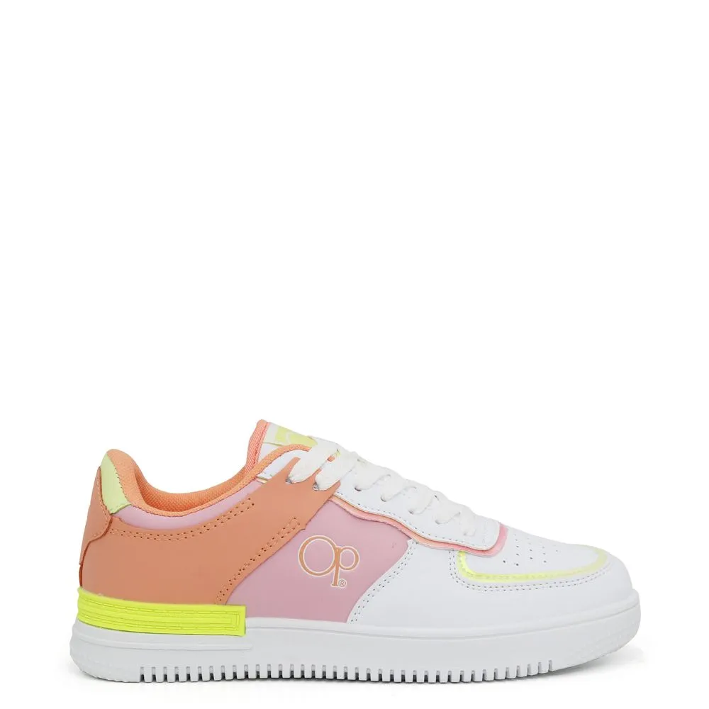 ZAPATILLAS URBANAS PARA MUJER OP BANJARM22 BLANCO ANARANJADO
