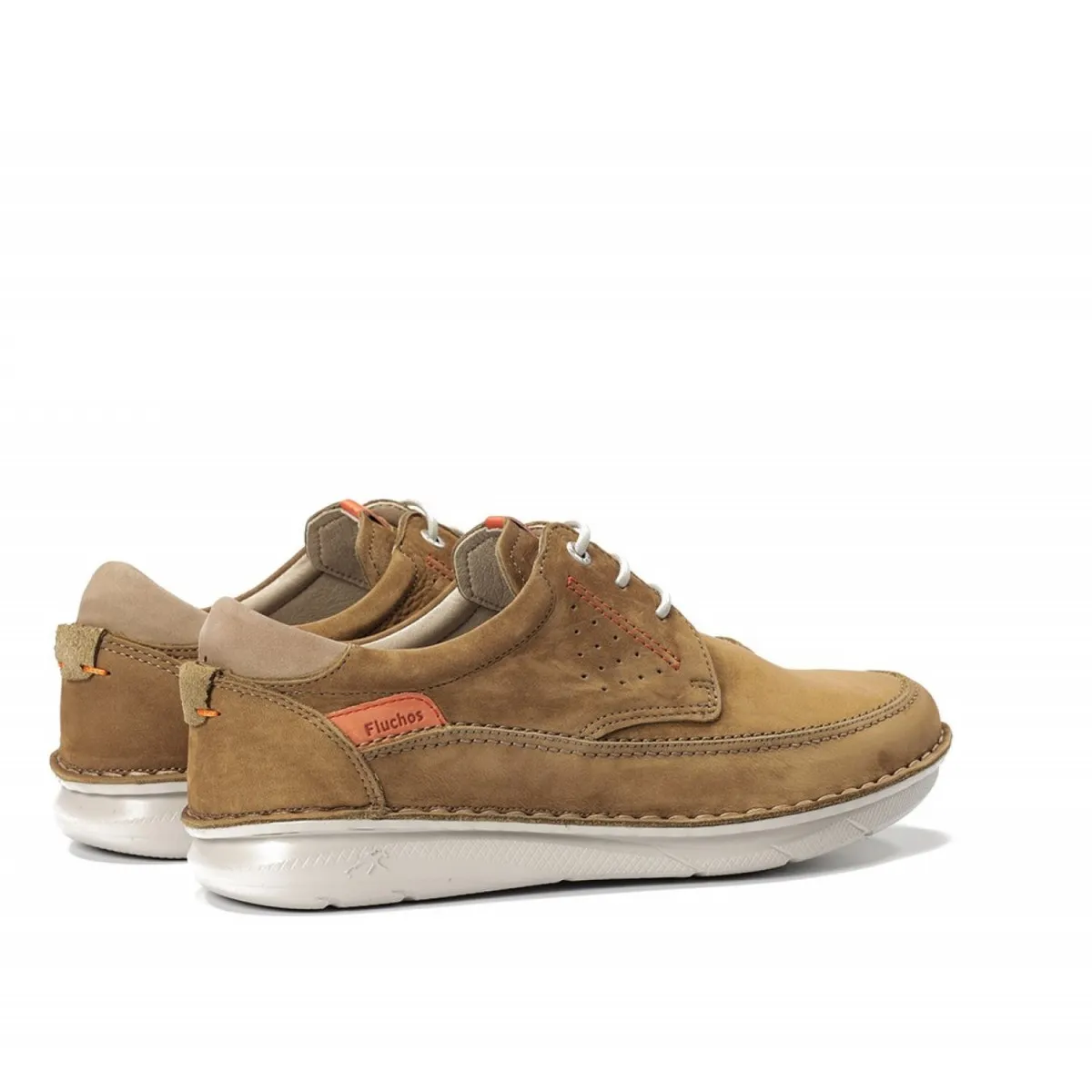 Zapato con cordón para hombre Fluchos Parker marrón F2002