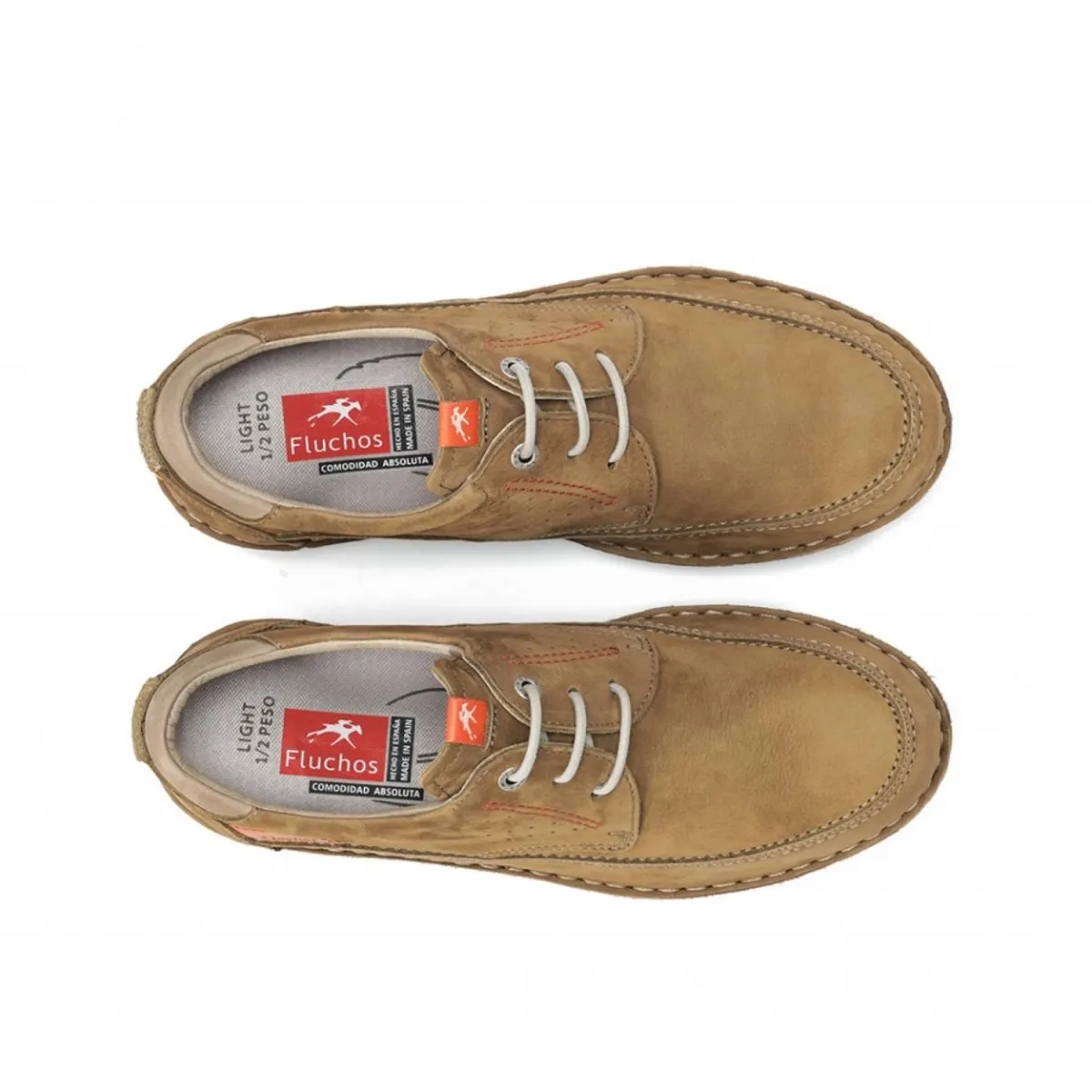 Zapato con cordón para hombre Fluchos Parker marrón F2002