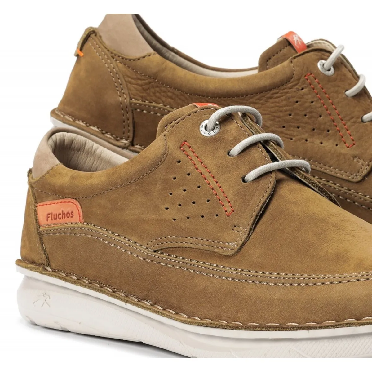 Zapato con cordón para hombre Fluchos Parker marrón F2002