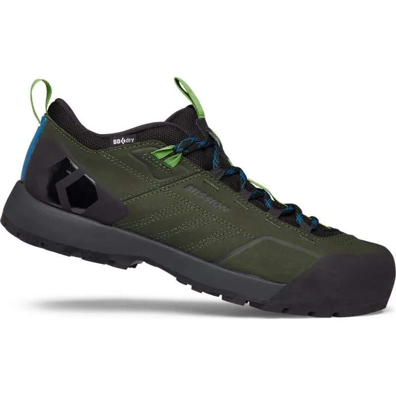 ZAPATO DE APROXIMACIóN PARA HOMBRE BLACK DIAMOND M MISSION LEATHER LOW WP (CYPRESSBLACK)