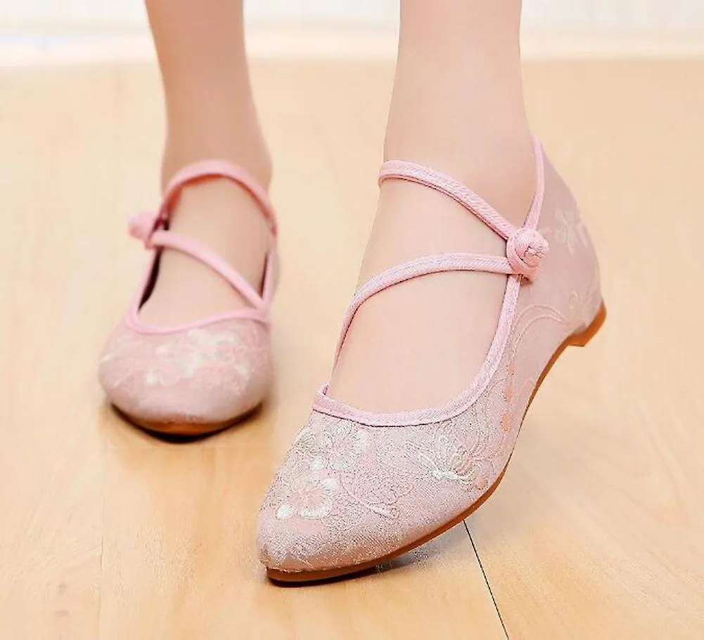 Zapatos antiguos, Zapatos Hanfu para mujer, Nuevos productos, Zapatos de tela bordados genuinos, Zapatos de boda, Estilo étnico,