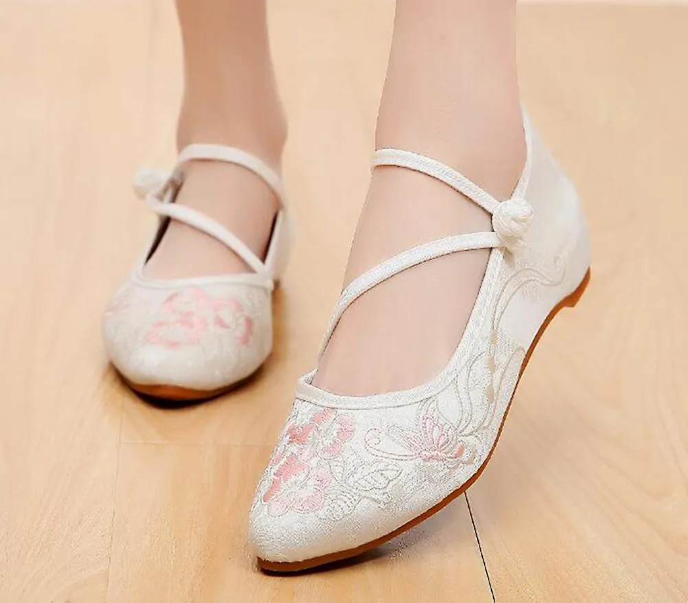 Zapatos antiguos, Zapatos Hanfu para mujer, Nuevos productos, Zapatos de tela bordados genuinos, Zapatos de boda, Estilo étnico,