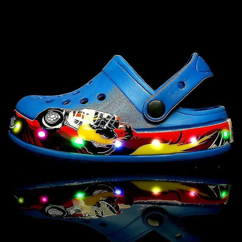 Zapatos emisores de luz para niños Zuecos de moda para niños Zapatillas LED emisoras de luz 994 WHBYV