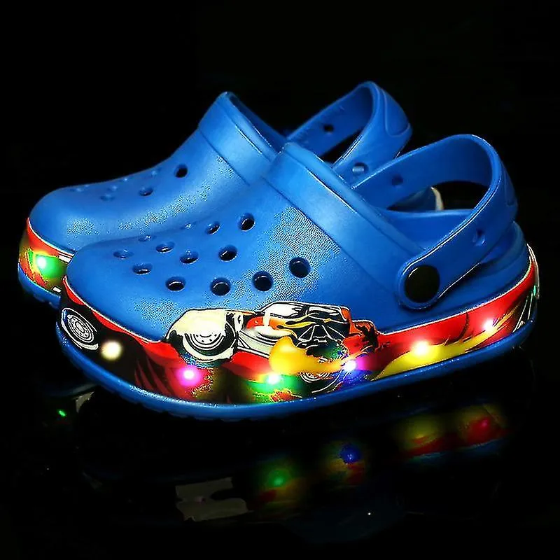 Zapatos emisores de luz para niños Zuecos de moda para niños Zapatillas LED emisoras de luz 994 WHBYV
